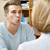 Consultation of a speech therapist-aphasiologist